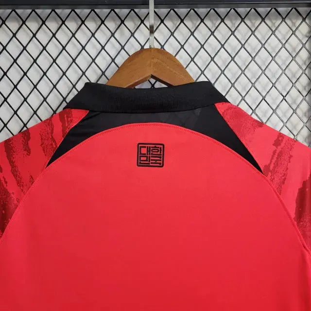 "Camisa Coréia Home 22/23 - Torcedor Masculina Vermelha - Netmantos"
