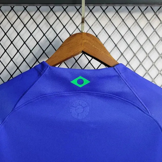 "Camisa Brasil Away 22/23 - Torcedor Masculina Azul - Netmantos"