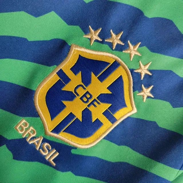"Camisa Brasil Edição Especial 22/23 - Torcedor Masculina Verde e Azul - Netmantos"