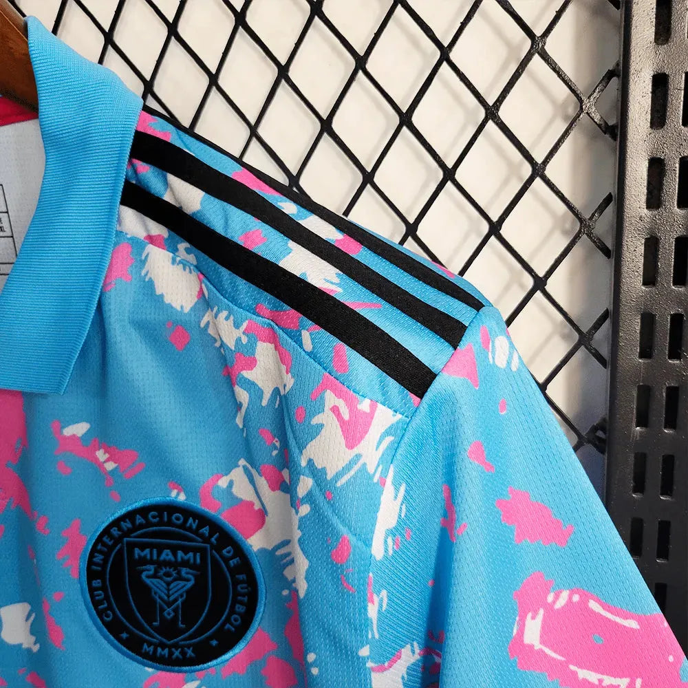 "Camisa Inter Miami Treino 23/24 - Torcedor Masculina Azul - Netmantos"