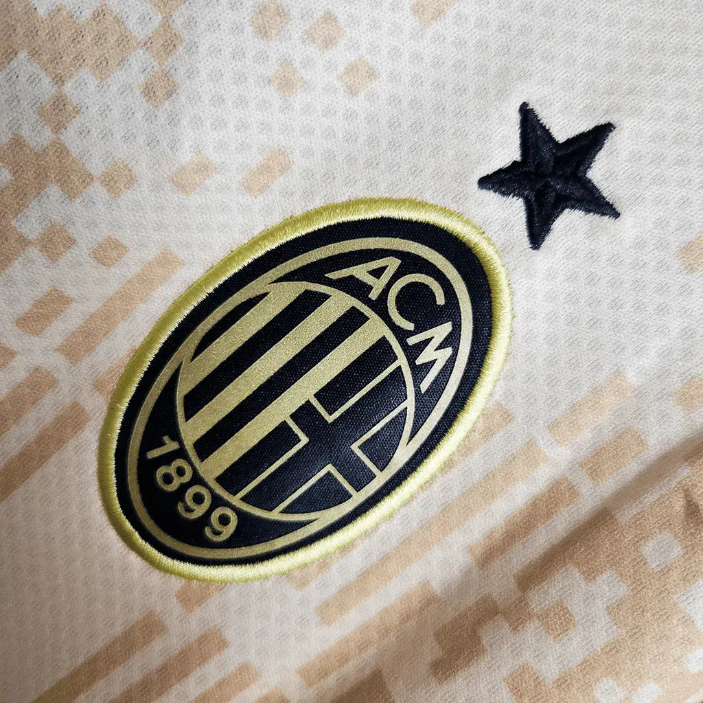 "Camisa AC Milan Double 23/24 - Torcedor Masculina Bege - Netmantos"