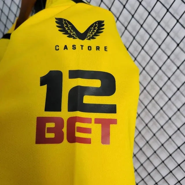 "Camisa Wolverhamptom Home 22/23 - Torcedor Masculina Amarela - Netmantos"