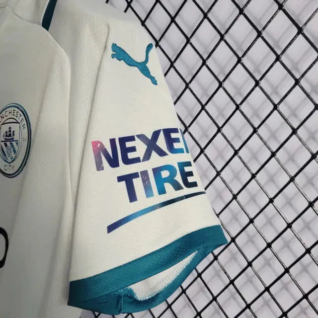 "Camisa Manchester City 21/22 - Torcedor Masculina Branca - Netmantos"