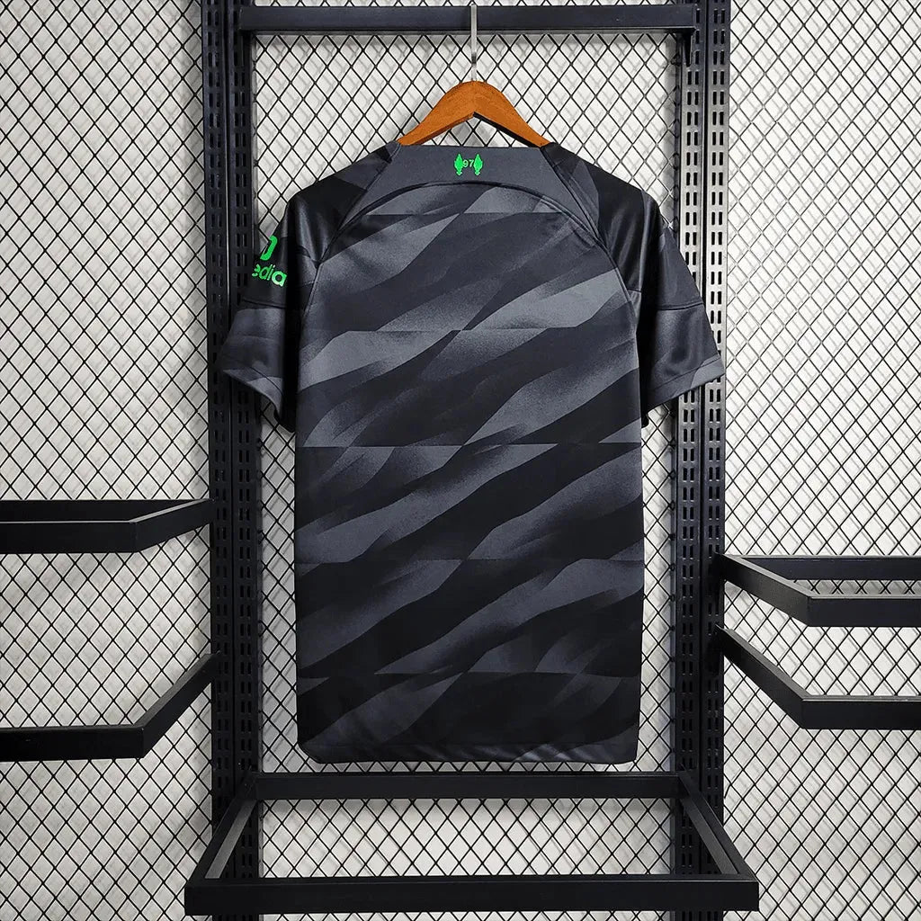 "Camisa Liverpool Goleiro 23/24 - Torcedor Masculina Preta e Verde - Netmantos"