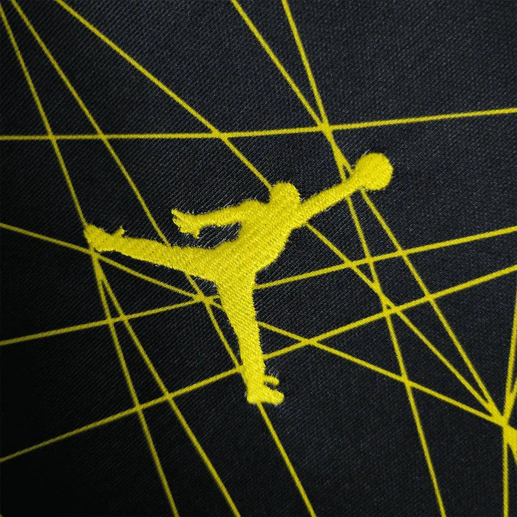 "Camisa PSG V Away 23/24 - Torcedor Masculina Preta e Amarela - Netmantos"