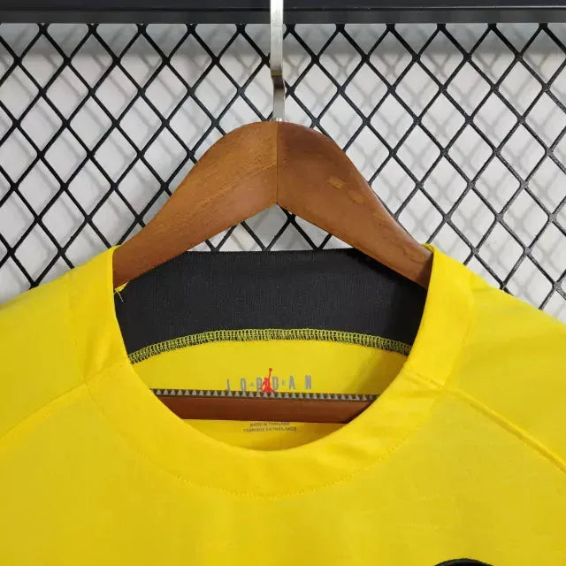 "Camisa PSG Treino 23/24 - Torcedor Masculina Amarela - Netmantos"