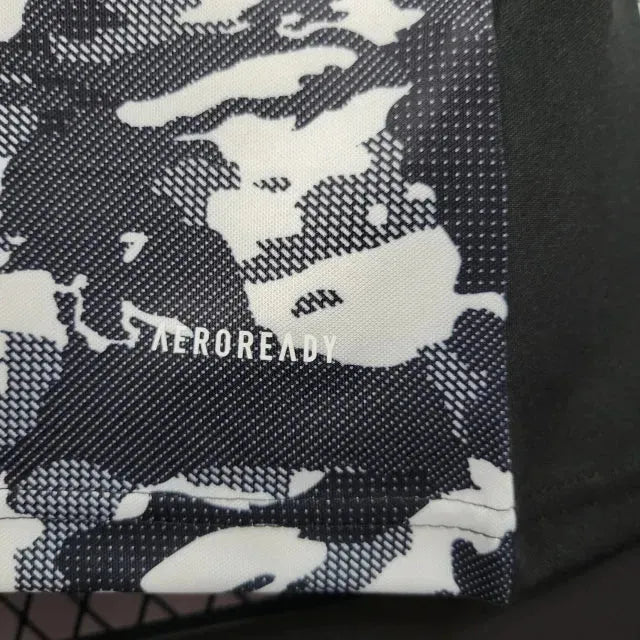 "Camisa Lyon Away 22/23 - Torcedor Masculina Preta e Branca - Netmantos"