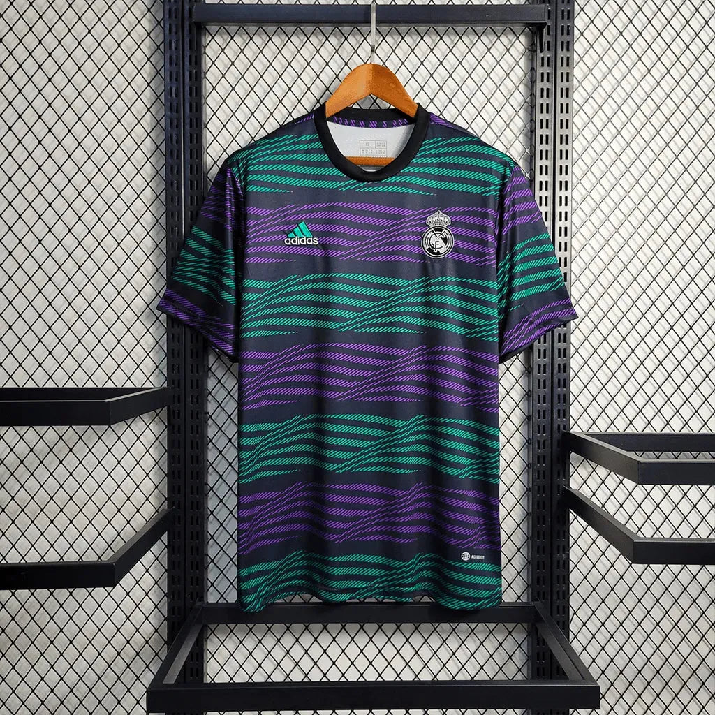 "Camisa Real Madrid Treino 23/24 - Torcedor Masculina Verde e Roxa - Netmantos"