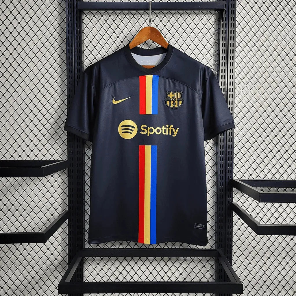 "Camisa Barcelona Classic 23/24 - Torcedor Masculina Preta - Netmantos"