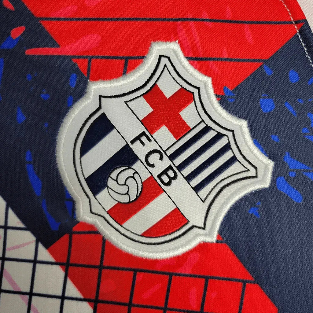 "Camisa Barcelona Treino Jersey 23/24 - Torcedor Masculina Branca - Netmantos"