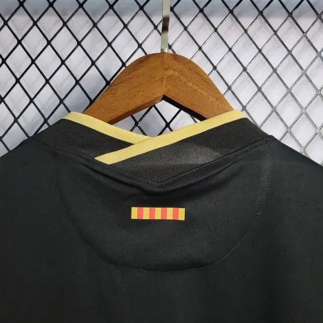 "Camisa Barcelona Away Retrô 20/21 - Torcedor Masculina Preta - Netmantos"