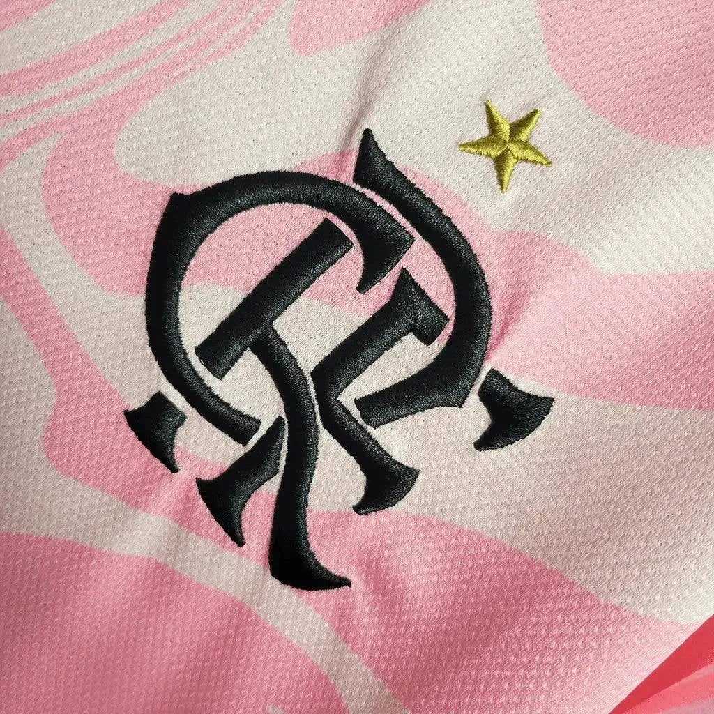 "Camisa Flamengo Edição Especial 23/24 - Torcedor Masculina Rosa - Netmantos"