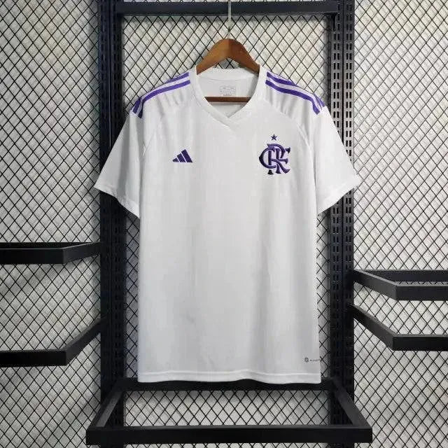 "Camisa Flamengo Goleiro 23/24 - Torcedor Masculina Branca e Roxa - Netmantos"