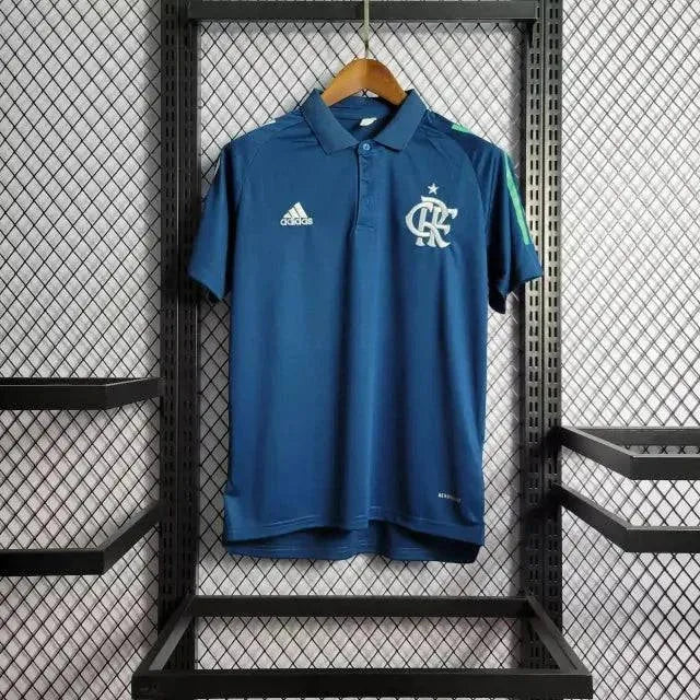 "Camisa Flamengo Polo Treino 21/22 - Torcedor Masculina Azul - Netmantos"