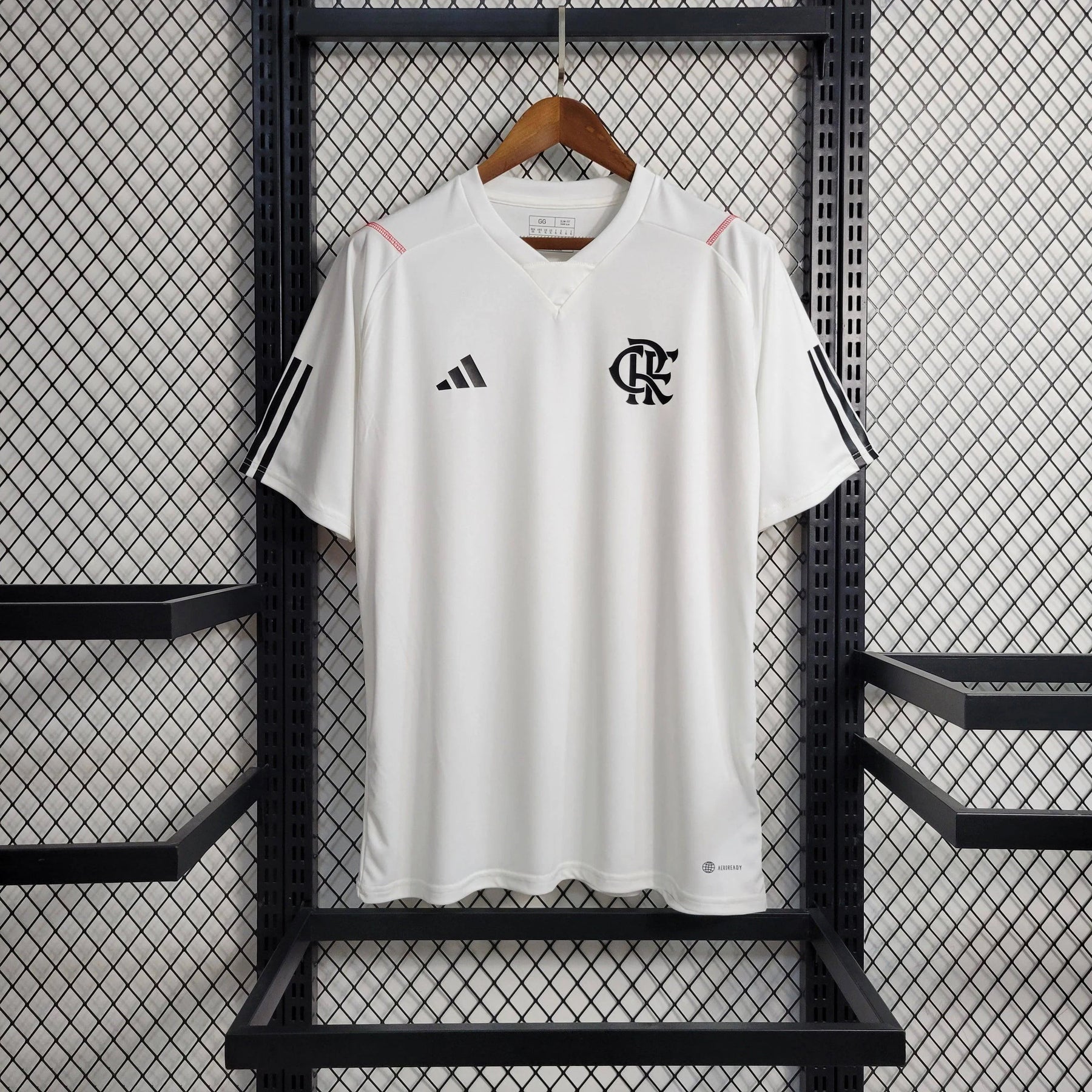 "Camisa Flamengo Treino 23/24 - Torcedor Masculina Branca - Netmantos"