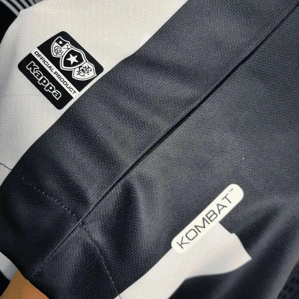 "Camisa Bota Fogo Home 21/22 - Torcedor Masculina Preta e Branca - Netmantos"