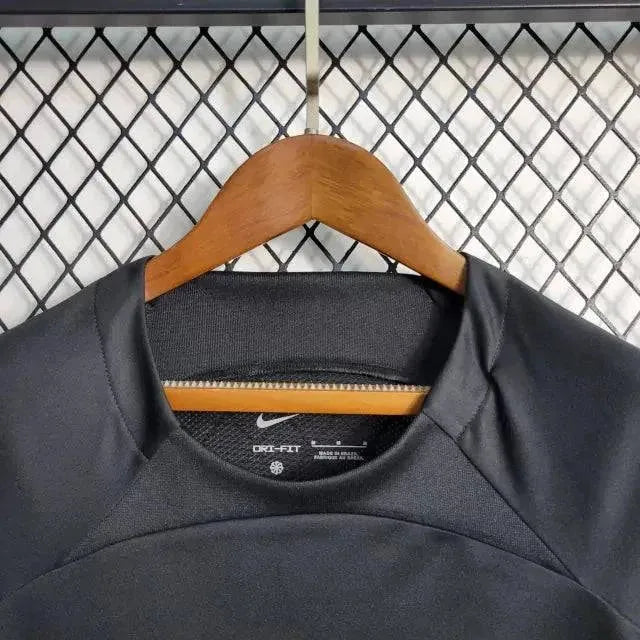 "Camisa Timão Treino 22/23 - Torcedor Feminina Preta - Netmantos"