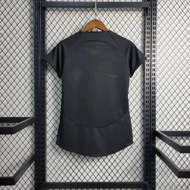 "Camisa Timão Treino 22/23 - Torcedor Feminina Preta - Netmantos"