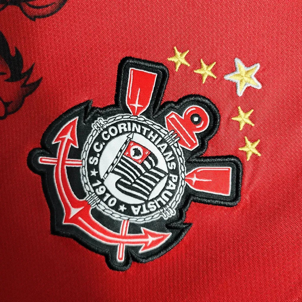 "Camisa Timão Retrô 11/12 - Torcedor Masculina Vermelha - Netmantos"