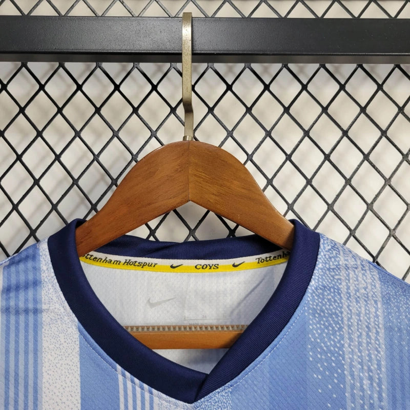 "Camisa Tottenham X Travis Scott Away 24/25 - Torcedor Infantil Azul - Netmantos"