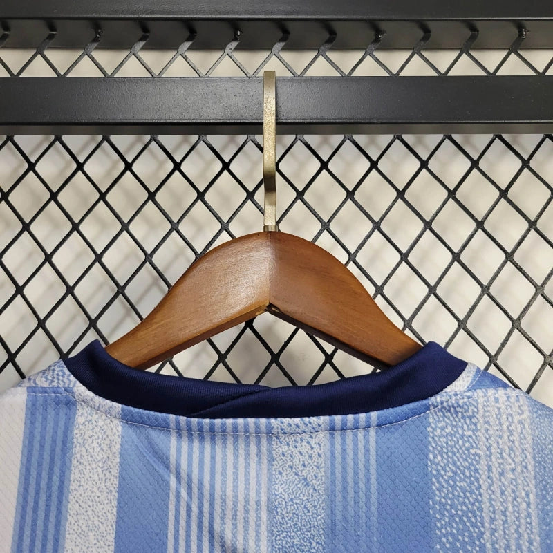 "Camisa Tottenham X Travis Scott Away 24/25 - Torcedor Infantil Azul - Netmantos"