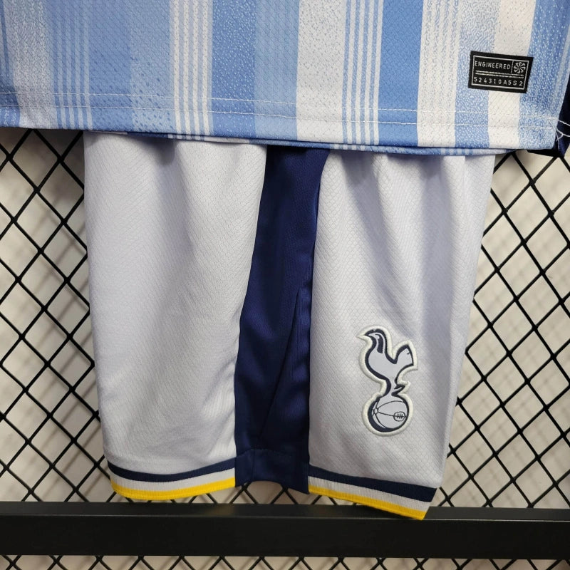 "Camisa Tottenham X Travis Scott Away 24/25 - Torcedor Infantil Azul - Netmantos"