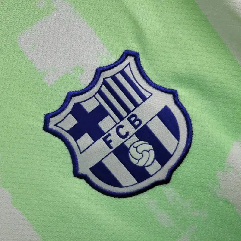 "Camisa Barcelona Third Away 24/25 - Torcedor Masculina Verde - Netmantos"