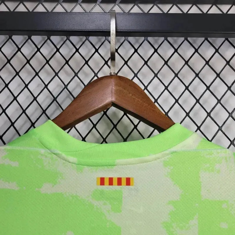 "Camisa Barcelona Third Away 24/25 - Torcedor Masculina Verde - Netmantos"