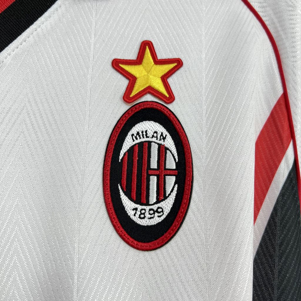 Camisa AC Milan Away Retrô 1997/98 - Torcedor Masculina Branca