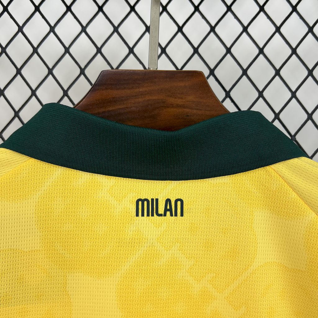 AC Milan Third Away Shirt 25/26 - Men's Fan Yellow