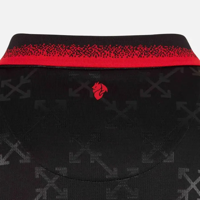 Camisa AC Milan x Off-White™ Fourth 25/26 - Torcedor Masculina Preta - Netmantos