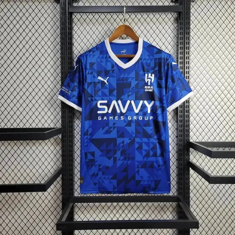 Camisa Al-Hilal Home 24/25 - Torcedor Masculina Azul + Neymar 10 - Netmantos