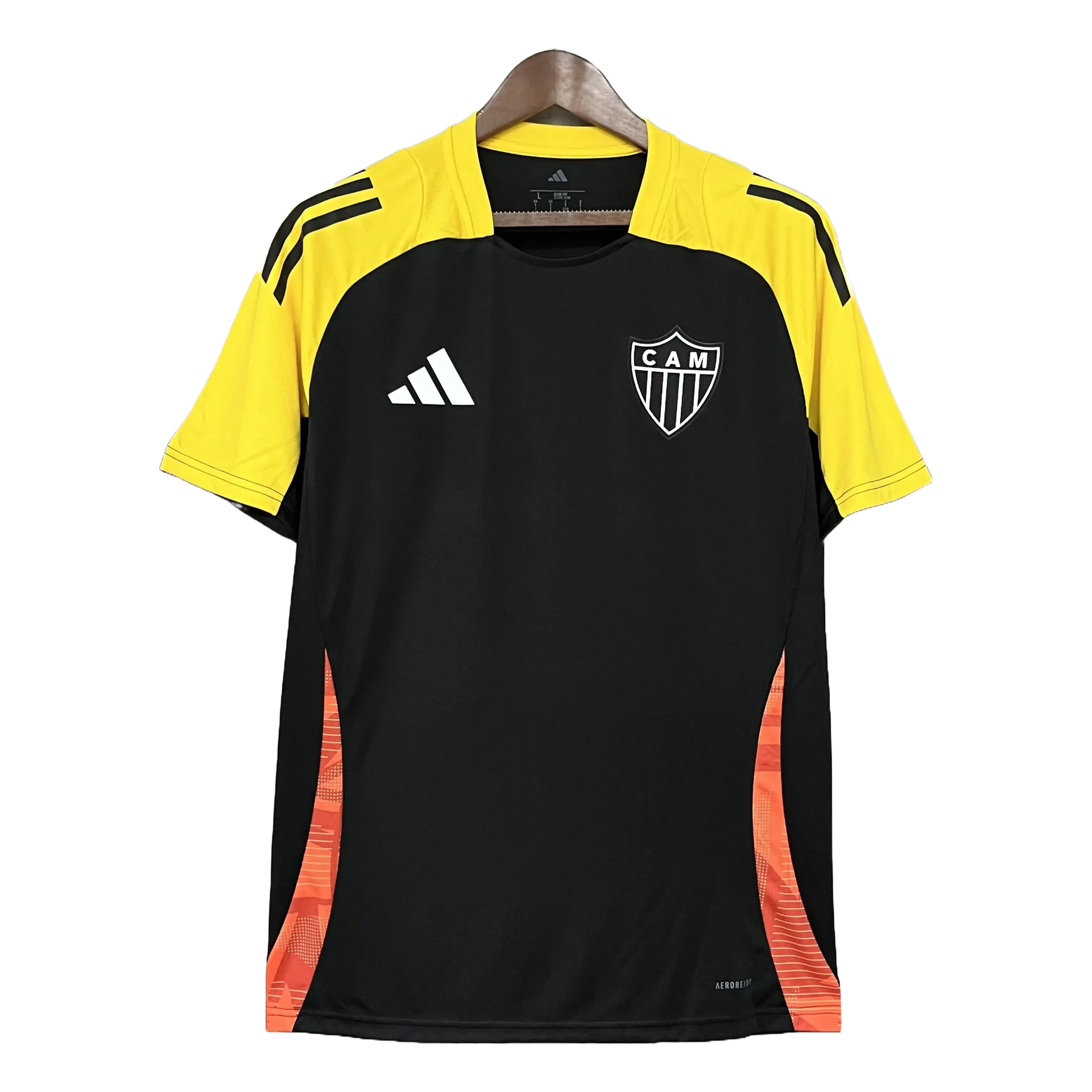 Camisa Atlético Mineiro Treino 25/26 - Torcedor Masculina Preta + Patrocínios - Netmantos