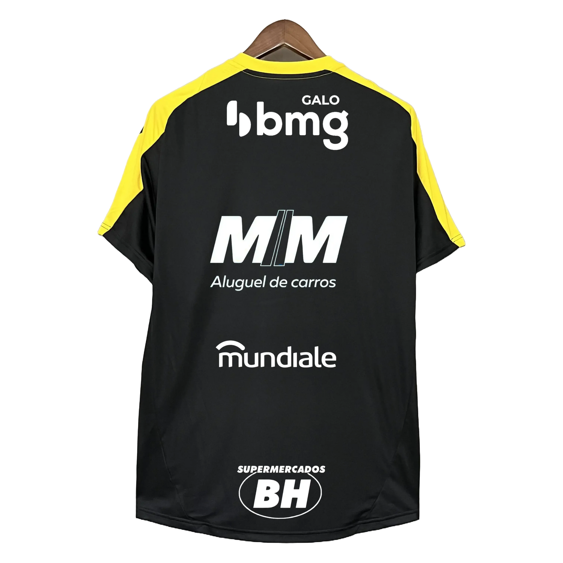 Camisa Atlético Mineiro Treino 25/26 - Torcedor Masculina Preta + Patrocínios - Netmantos