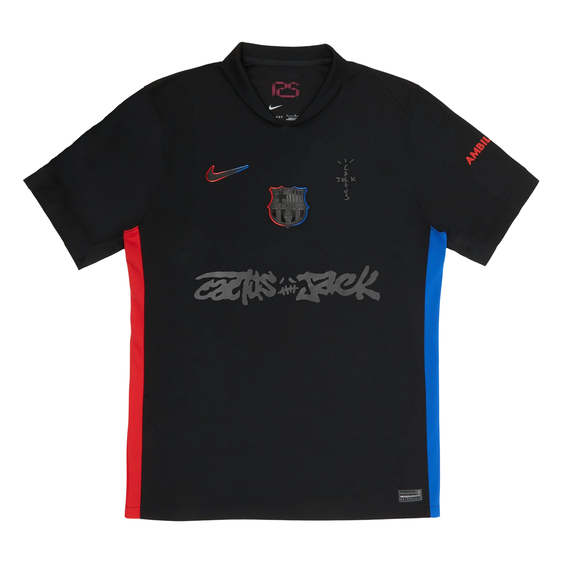 Barcelona TRAVIS SCOTT Away 24/25 Shirt - Men's Fan Black