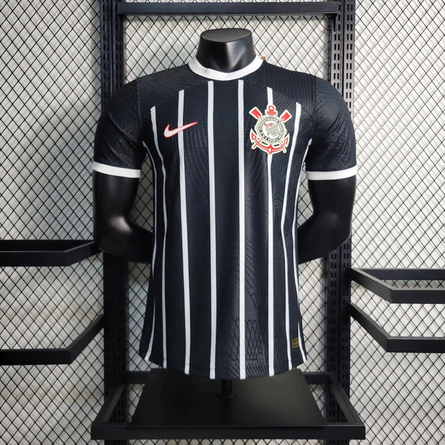 Camisa Timão Home 23/24 - Jogador Masculina Preta - Netmantos