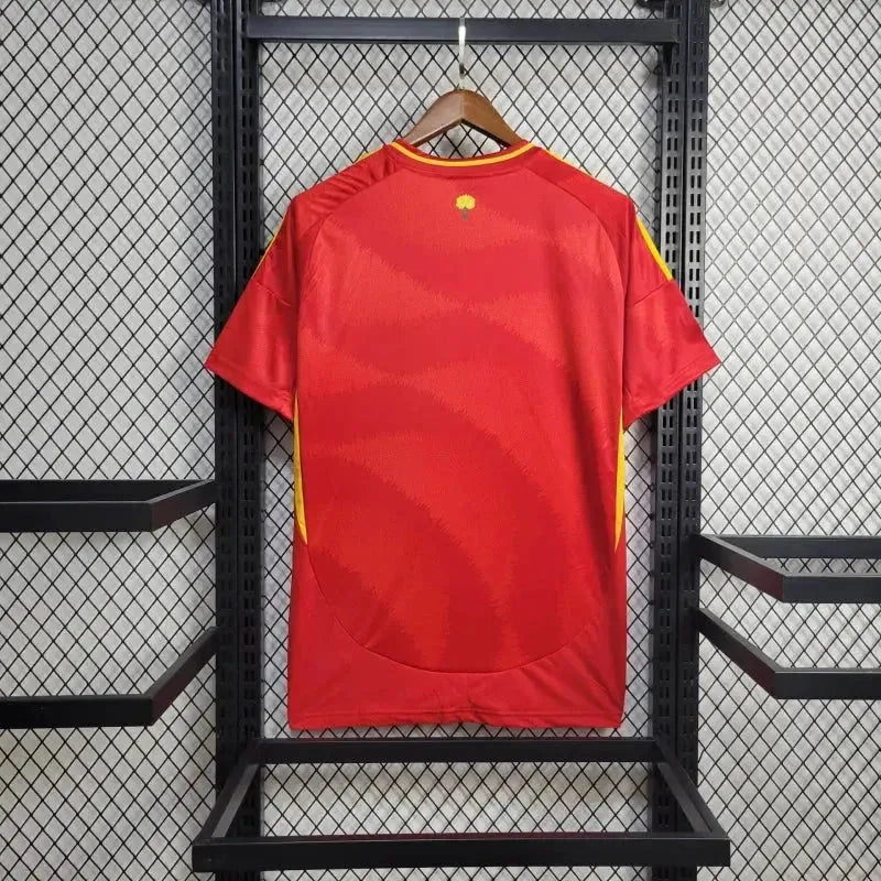 Camisa Espanha Home 24/25 - Torcedor Masculina Vermelha e Amarela - Netmantos