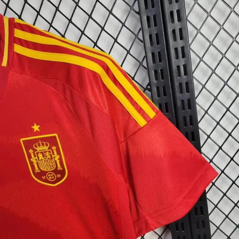 Camisa Espanha Home 24/25 - Torcedor Masculina Vermelha e Amarela - Netmantos
