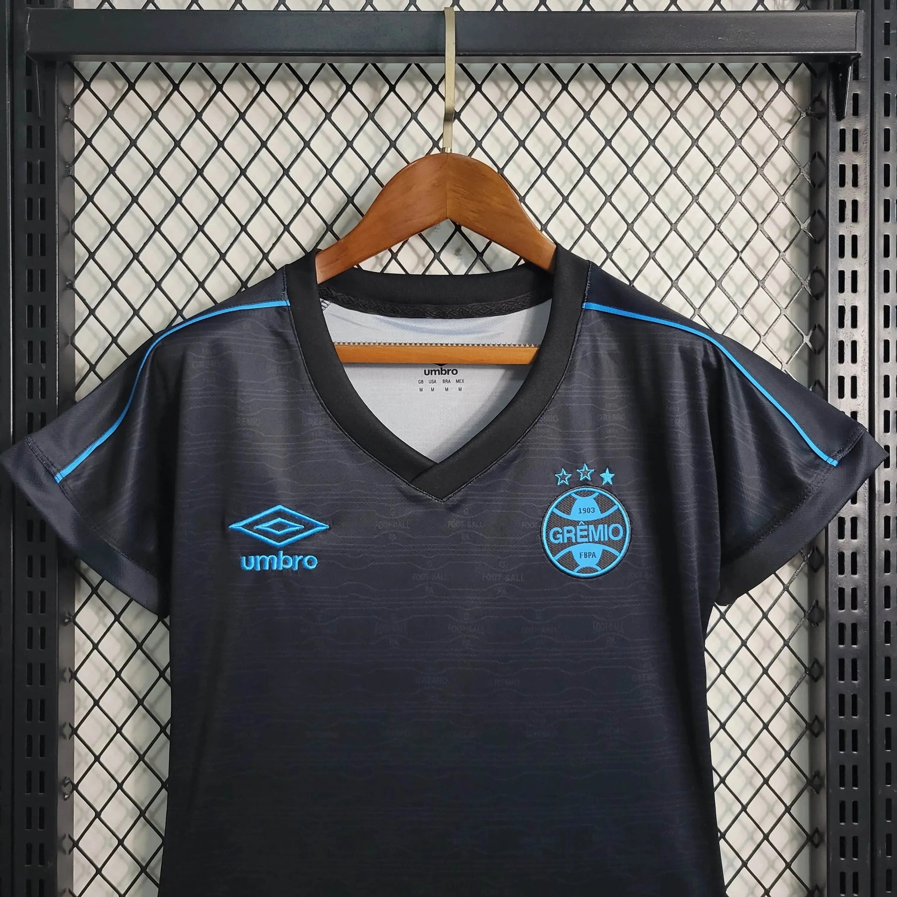 Camisa Grêmio Away II 23/24 - Torcedor Feminina Preta e Azul - Netmantos