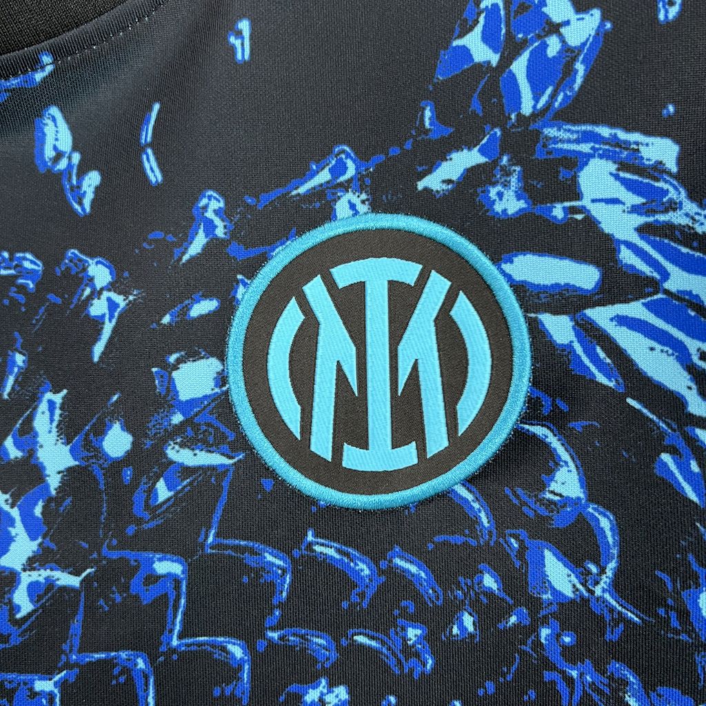 Inter Milan Pre-Match Shirt 25/26 - Men's Fan Blue and Black