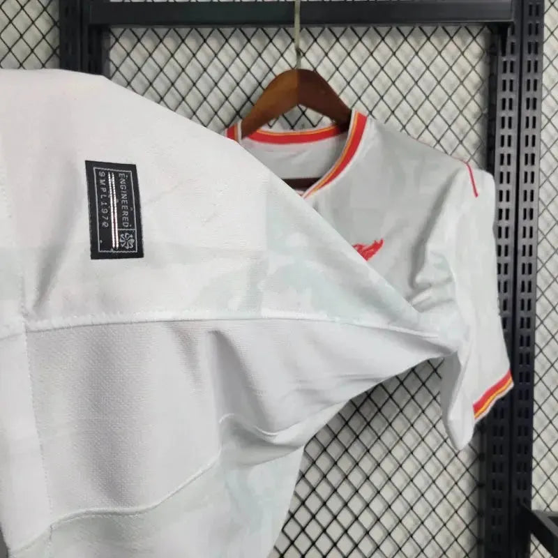 Camisa Liverpool Away II 24/25 - Torcedor Masculina Branca e Vermelha - Netmantos
