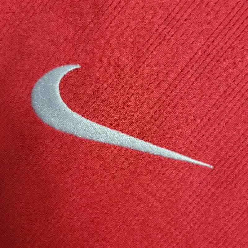 Camisa Manchester United Home Retrô 2007/08 - Torcedor Masculina Vermelha Manga Longa - Netmantos