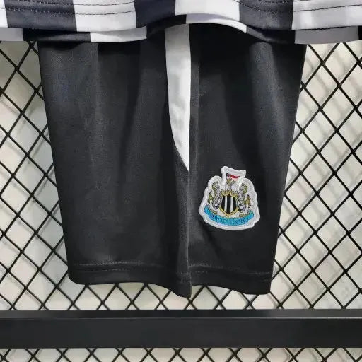 Camisa Newcastle United Home 23/24 - Torcedor Infantil Preta e Branca - Netmantos