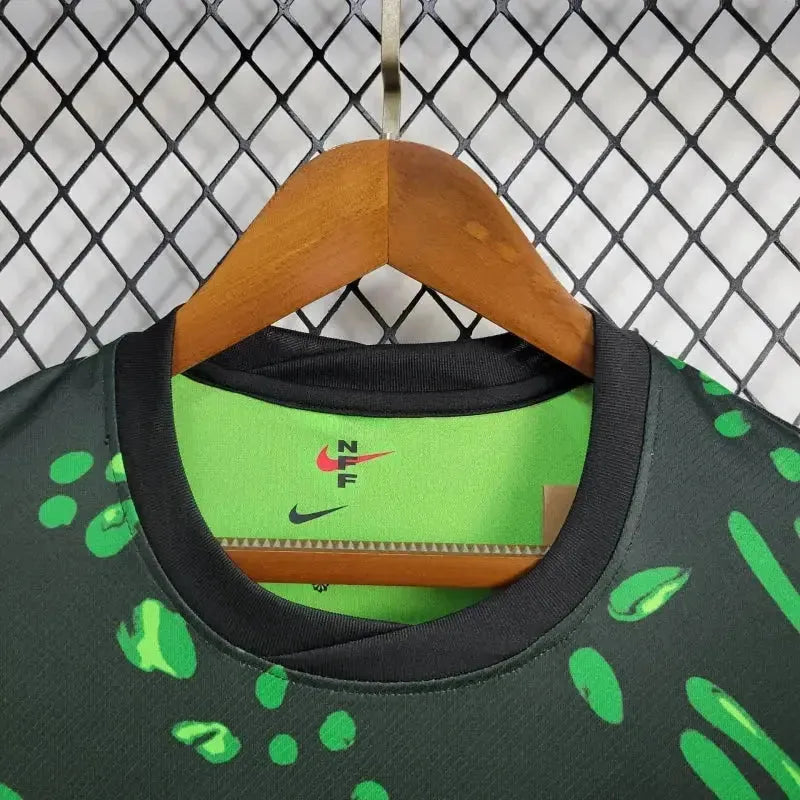 Camisa Nigéria 24/25 - Torcedor Masculina Preta e Verde - Netmantos