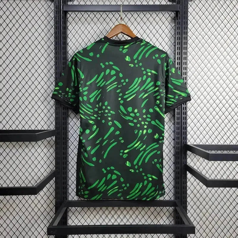 Camisa Nigéria 24/25 - Torcedor Masculina Preta e Verde - Netmantos