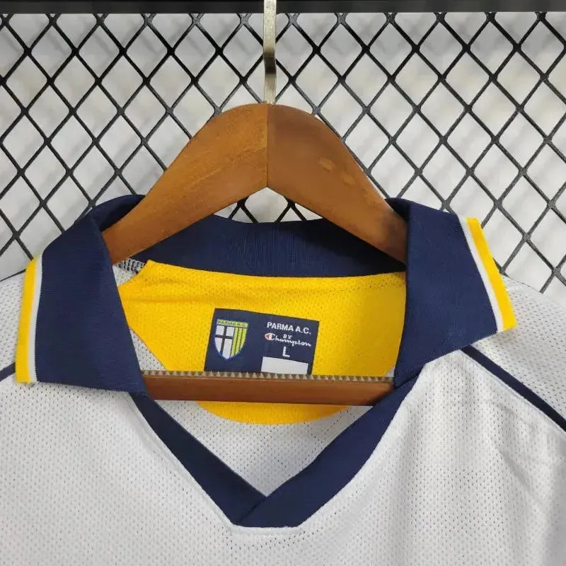 Camisa Parma Retrô Away 2003/04 - Torcedor Masculina Branca - Netmantos