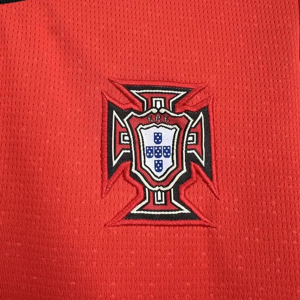 Camisa Portugal Home 25/26 - Torcedor Infantil Vermelha - Netmantos