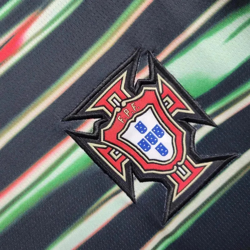 Camisa Portugal Treino 25/26 - Torcedor Masculina Preta - Netmantos