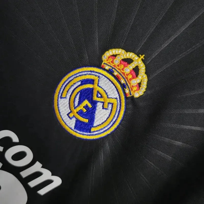 Camisa Real Madrid Away Retrô 2010/11 - Torcedor Masculina Preta e Verde Manga Longa - Netmantos