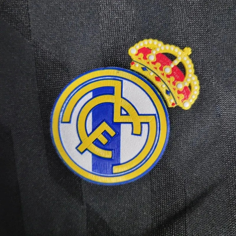 Camisa Real Madrid Away Retrô 2011/12 - Torcedor Masculina Preta Manga Longa - Netmantos